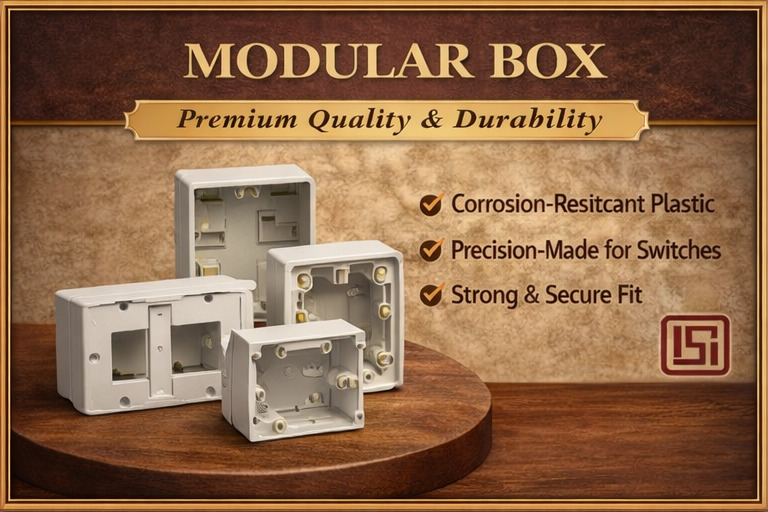 Modular box manufacturer in Gurugram providing electrical switch boxes for residential and industrial wiring